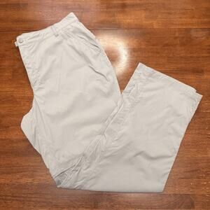 L.L.Bean Womens Nylon Spandex Hiking Pants Gray Size XL MT Trail Outdoor 516931